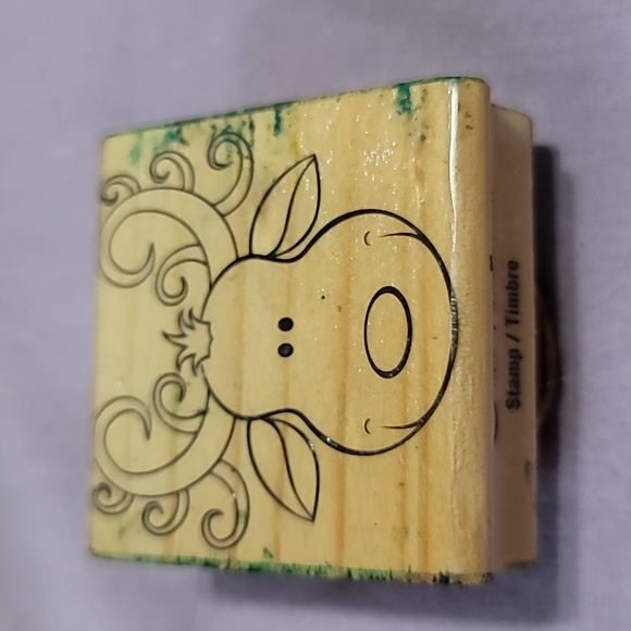 Cartoon Moose Head Wooden Rubber Stamp - Picture 1 of 4